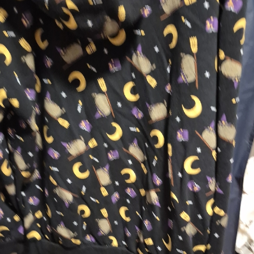 Pusheen Black Hoodie with Yellow and Purple Accents - Picture 8 of 9